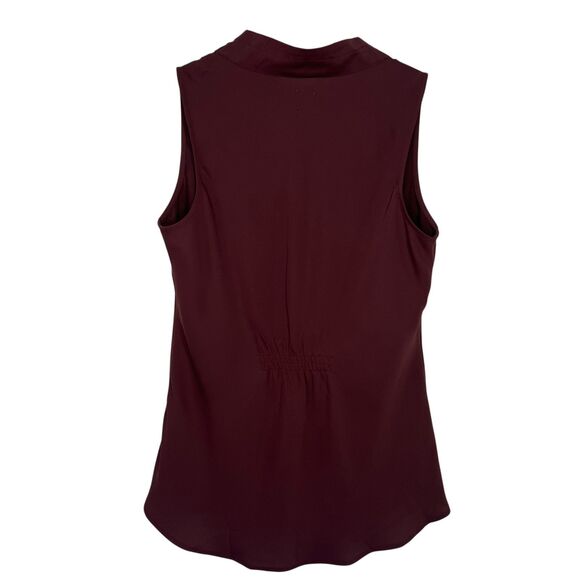 NIC+ZOE Sleeveless Blouse Womens Medium Winterberry Plum V-Neck Pullover Top - Picture 2 of 6